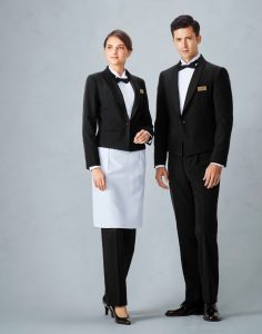 ボストン商会・ボンユニ・Bonuni・高級リゾート・ホテル制服・受付フロント・デスク・ドアマン・ポーター・コンシェルジュ・ロビーラウンジ飲食店ユニフォーム・カフェレストラン制服・物販店ショップ・リゾートホテルユニフォーム・旅館の制服・スーツ・バンケット部門・F&B・レストランバー・宴会部門